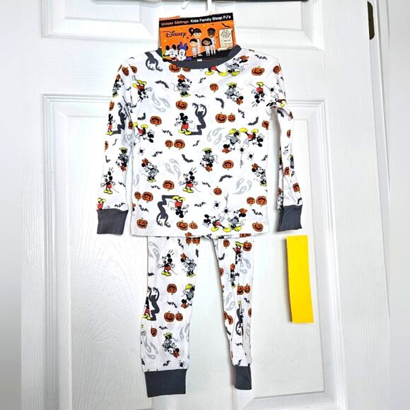 Disney unisex 2 piece Halloween Mickey and Minnie mouse pajama set size 3T - Picture 1 of 7